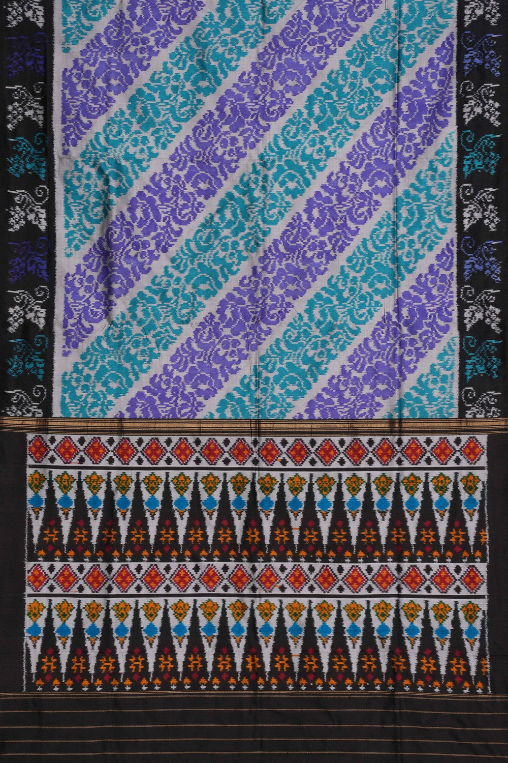 Image of Pochampally Ikat Silk Saree